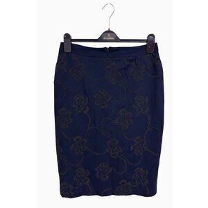 Contexts Lord and Taylor women's pencil skirt navy blue size 8